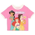 thumbnail image 3 of Disney Princess Girls Short Sets Shirt and Shorts Set Girl Outfits for Toddler and Kids Clothes (Sizes 3T-16), 3 of 8