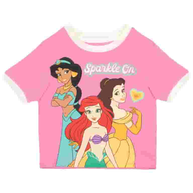 Disney Princess Girls Short Sets Shirt and Shorts Set Girl Disney Princess Girls Short Sets Shirt and Shorts Set Girl