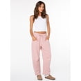 thumbnail image 2 of Celebrity Pink Women's and Women's Plus Fleece Barrel Sweatpant, Sizes XS-4X, 2 of 7