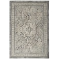 thumbnail image 2 of Nourison Nyle 5'3" x 7'10" Ivory Charcoal Vintage Indoor Rug, 2 of 9