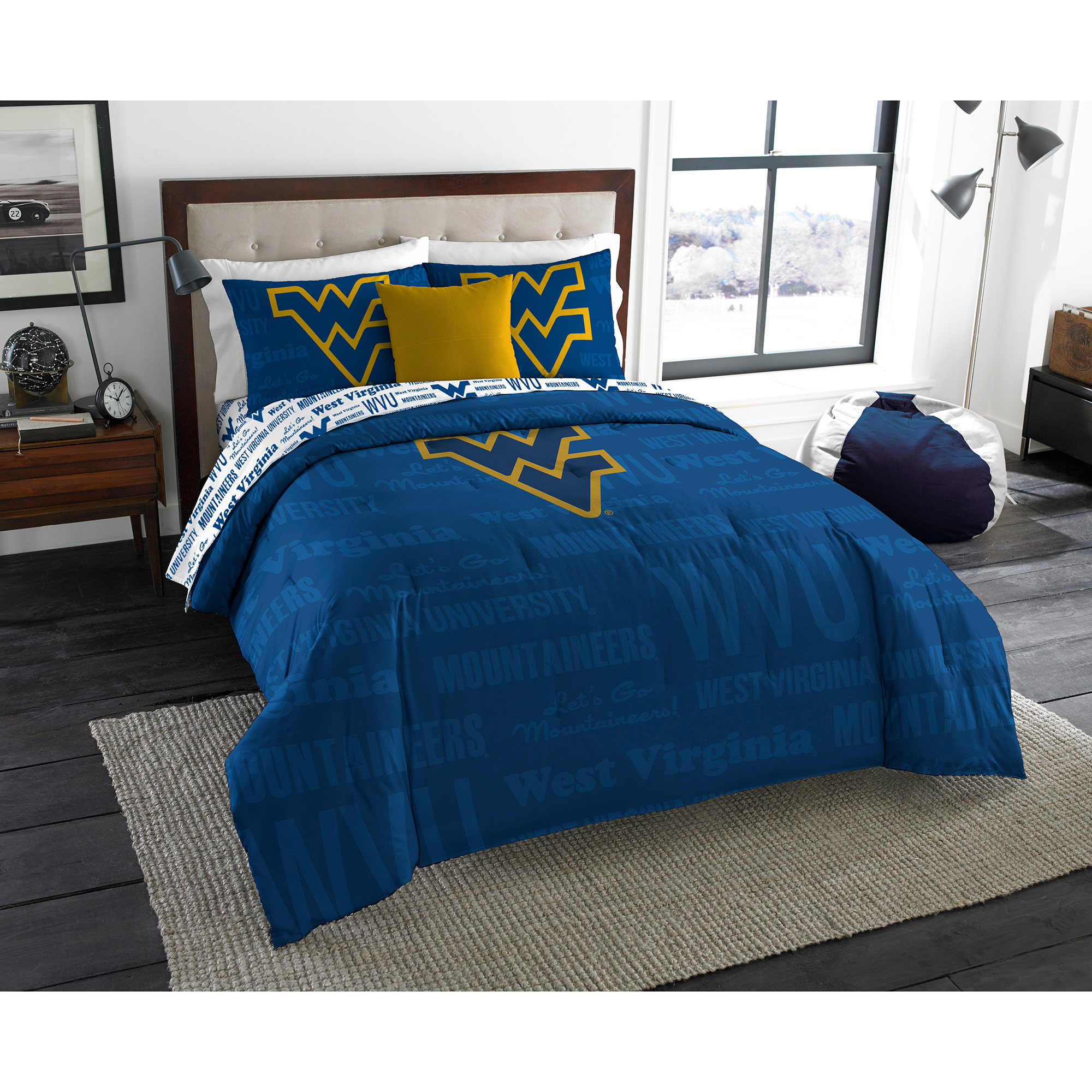 NCAA West Virginia University Mountaineers Bed in a Bag Complete