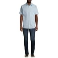 thumbnail image 4 of Cafe Luna Men's and Big Men's Pintuck Short Sleeve Guayabera Shirt, Sizes S-5XL, 4 of 6