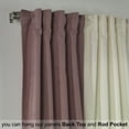 thumbnail image 3 of 3S Brother's Solid Combined Mix and Match 4 Panels Curtains with 2 Color Combination Velvet Look Hanging Back Tap & Rod Pocket Bedroom Office Windows Luxury Home Decoration 28"x84" Cream-Rose Pink, 3 of 7