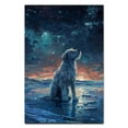 thumbnail image 3 of Hudo Dog Christmas Canvas Wall Art, Irish Wolfhound Dog Wall Art Prints Dogs Hanging Wall Pictures Decoration for Holiday Living Room Bedroom Bathroom, 3 of 5