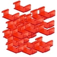 thumbnail image 4 of 30 piezas de fijador de vías de tren, accesorios de vías de tren, escena de pista, juguete educativo rojo, 4 of 9