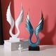 thumbnail image 5 of Ornaments Decoration Living Room Angel Wings Golden Dapeng Spreads Its Wings Figurines For Interior Home Feng Shui Art Statuette My Lux Decor Round, 5 of 15