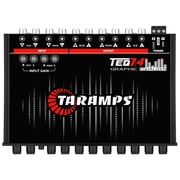 Taramps TEQ 7.4 Stereo 7-band Graphic Equalizer Car Audio Rca Input/Output, Auxiliary Gain, Fader Control 2 Input Channel 3 Output Channel, Blue LED Sound Equalizer