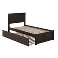 thumbnail image 2 of Madison Platform Bed with Flat Panel Foot Board and Twin Size Urban Trundle Bed in Multiple Colors and Sizes, 2 of 7