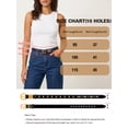 thumbnail image 6 of Vorliqent Women's Belt 2 Pack Classic & Studded Skinny Belts for Women Brown Belts for Dresses Pants Jeans, 6 of 6
