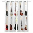 thumbnail image 2 of Guitar Electric Metal Music Curtains for Living Room Bedroom Modern Home Decoration Window Curtain Kids Room H, 2 of 5