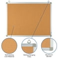 thumbnail image 4 of Flash Furniture HERCULES Series 23.5"W x 17.75"H Natural Cork Board with Aluminum Frame, 4 of 10