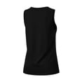 thumbnail image 6 of CHGBMOK Womens Tank Top Button V Neck Sleeveless Solid Summer Top Trendy Comfry Loose Casual Tank, 6 of 7