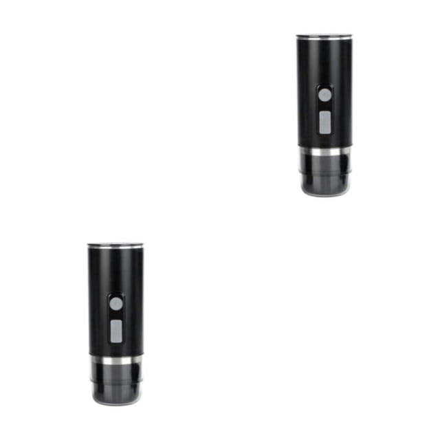 Cateissary Portable Coffee Maker Rechargeable Black Small for Driving Outdoor Tipo 1 2piezas