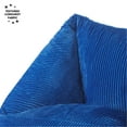 thumbnail image 5 of Mainstays by Becky G. & Alejandra Ribbed Plush Compressed Foam Chair, Blue, 5 of 8