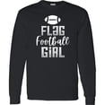 thumbnail image 3 of Inktastic Flag Football Girl Long Sleeve T-Shirt, 3 of 5
