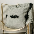 thumbnail image 2 of Set of 2 Black And Beige Wavy Striped Woven Rug, 2 of 2