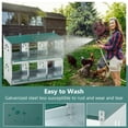 thumbnail image 6 of Chicken Nesting Box, 6 Compartment Metal Roll Away Nest Box, Large Vented Holes Chicken Coop Equipment, Wall Mount Chicken Laying Boxes, Easy Assembly., 6 of 6