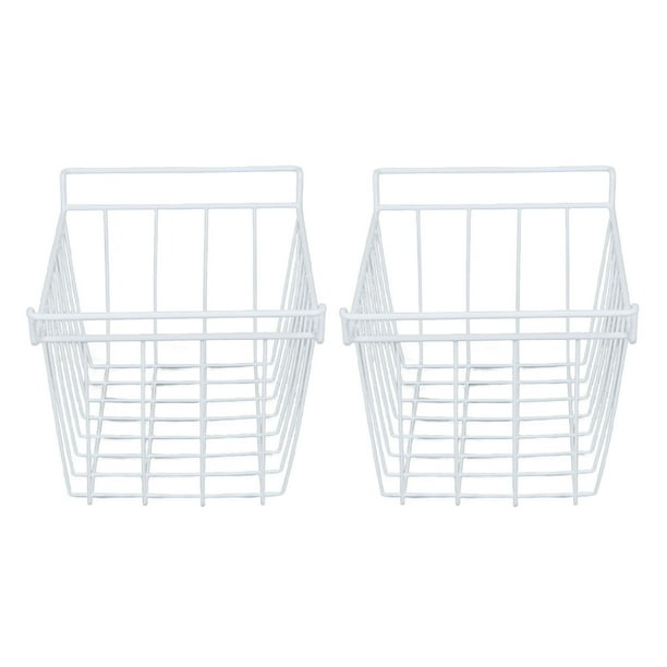 Freezer Wire Baskets, 2Pcs Metal Refrigerator Hanging Storage Rack