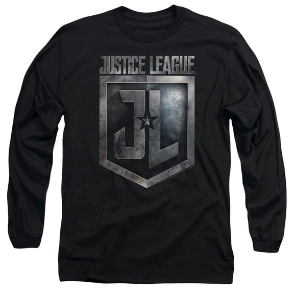Justice League Movie - Shield Logo - Long Sleeve Shirt - Medium