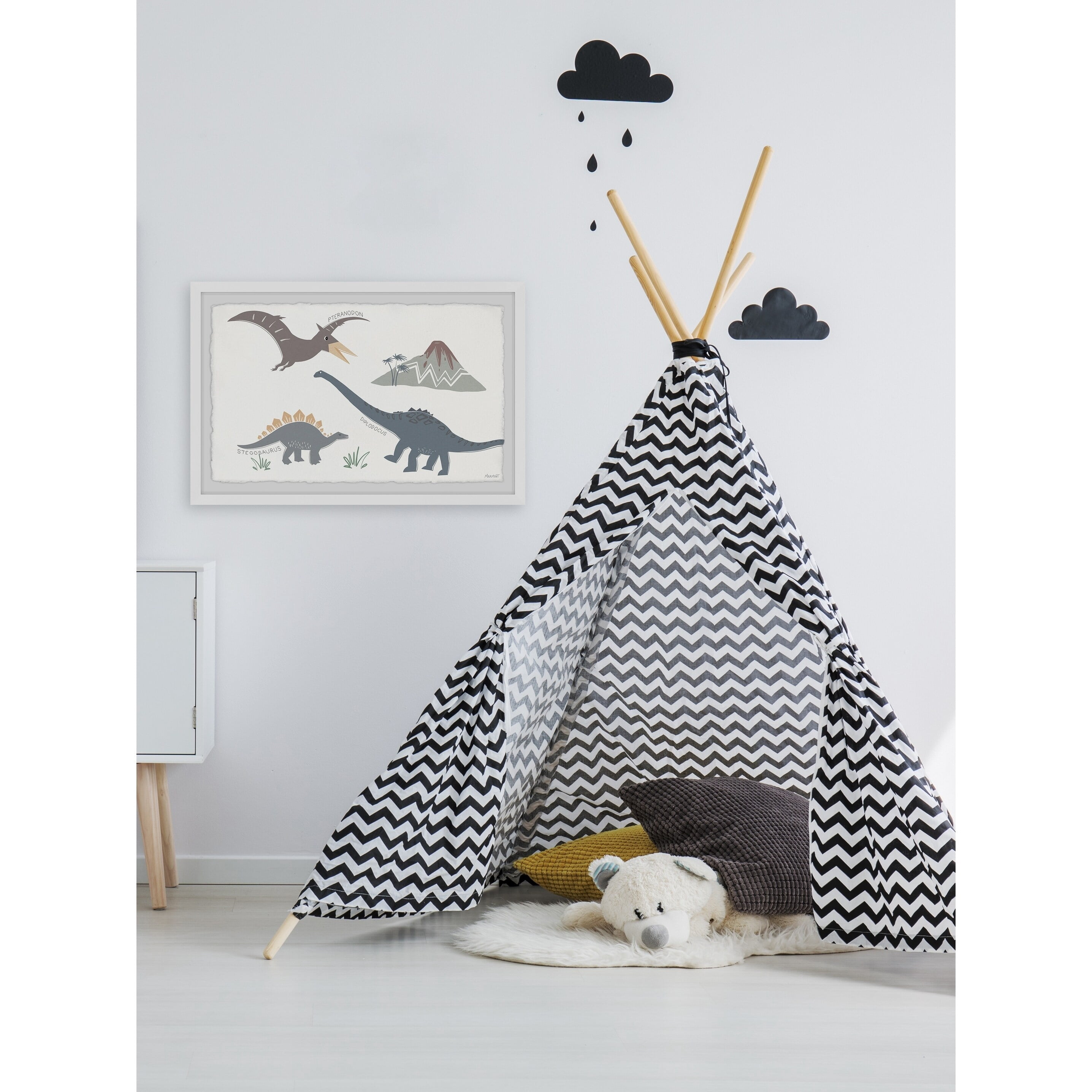 Marmont Hill Dinosaur Species Framed Wall Art
