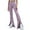 Purple, variant on Linen Pants Women Summer Solid Color Denim Elastic High Waist With Pockets Casual Cargo Jeans Straight Leg Trousers Outwear,Yellow,L