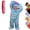 Green, variant on Funny Big Mouth Monster Onesie with Large Comb Prop and Shoes,Light Blue Silly Puppet Cosplay One Piece Pajamas, Oversized Sleepwear for Parent & Little One,Halloween Cosplay Party Costume