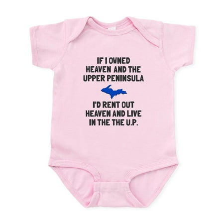 

CafePress - Heaven And The Upper Peninsula Infant Bodysuit - Baby Light Bodysuit Size Newborn - 24 Months