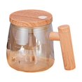 thumbnail image 1 of Yuarrent Taza mezcladora eléctrica de vidrio con capacidad de apertura de boca ancha, opciones disponibles, botella exprimible sin BPA Teteras Dorado champagne, 1 of 6