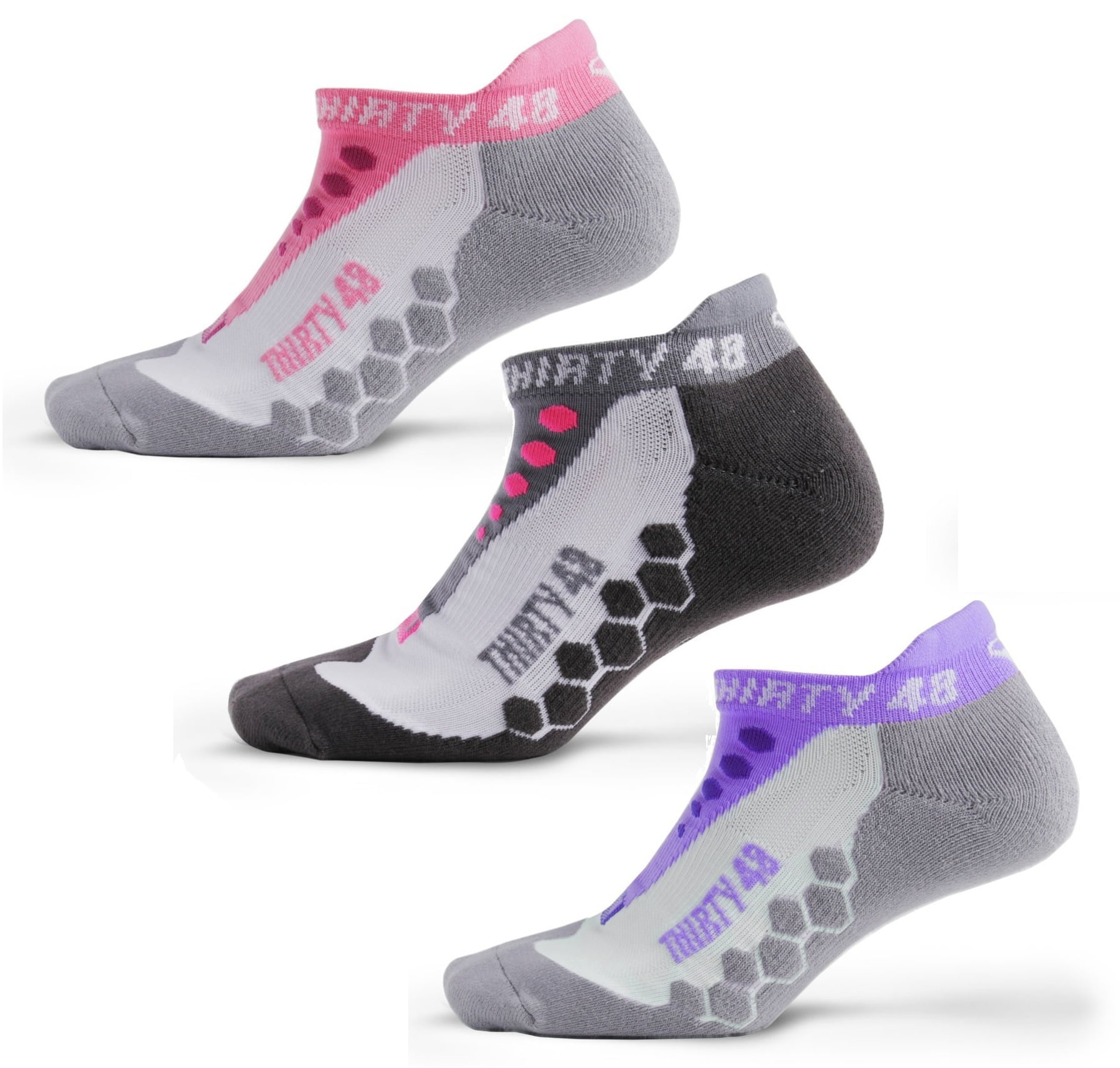 3 Pair or 6 Pair Thirty 48 Thirty48 Running Socks for Men and Women by Features Coolmax Fabric That Keeps Feet Cool /& Dry 1 Pair