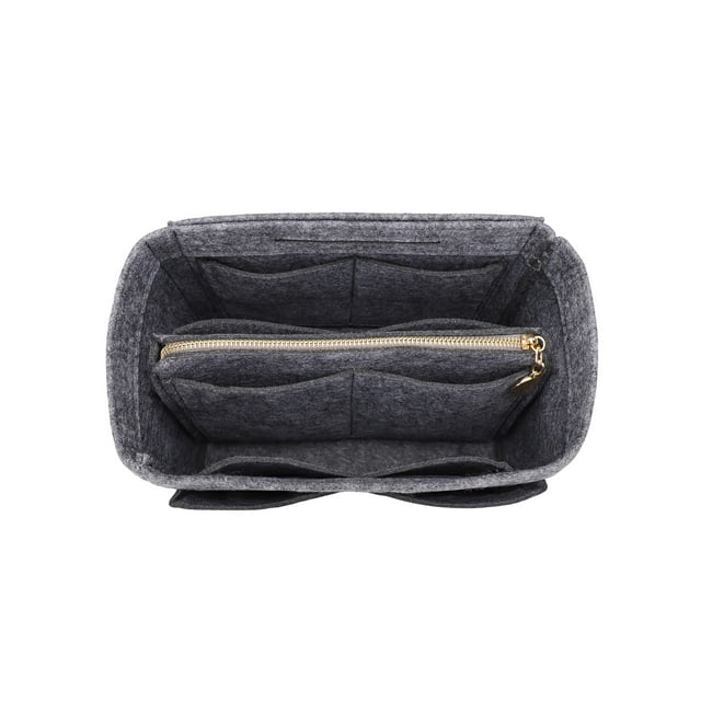 Lexsion Inserto Organizador De Bolso De Fieltro Con Cremallera Bolso Tote Shaper Fit Speedy Neverful Pm Mm 8021 Gris Xl
