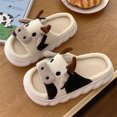 thumbnail image 2 of Zapatillas de verano para mujer, sandalias y pantuflas de casa para interiores, dibujos animados, leche de vaca, zapatos divertidos, cuatro estaciones, 2022 qym unisex, 2 of 2
