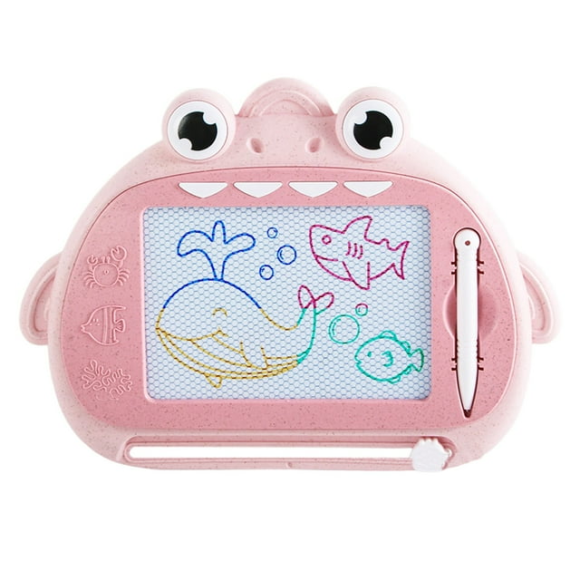 Pink Children Magnetic Drawing Board Color Doodle Erasable Home Magnetic Writing Board Toy For Toddlers Pink