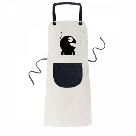

Universe Alien Monster Alien Apron Adjustable Bib Cotton Linen BBQ Kitchen Pocket Pinafore
