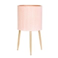 thumbnail image 2 of Boho Metal Planter Pot With 3-Leg Gold Metal Base - Terracotta Color - 20"H x 10.5"W, 2 of 4