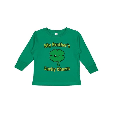 

Inktastic My Brother s Lucky Charm Gift Toddler Boy or Toddler Girl Long Sleeve T-Shirt