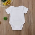 thumbnail image 2 of Franhais Baby’s Printed One-piece Romper, Short Sleeve Triangle Snap Button Crotch Baby Jumpsuit, 2 of 5