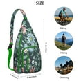 thumbnail image 3 of Exotic Floral Hawaiian Print Sling Bag, Lightweight Shoulder Bag for Women & Men, 3 of 4