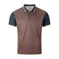 thumbnail image 6 of Fnnxeal Mens Polo Shirts, Lightweight Collared Summer Casual Shirt With Short Sleeves Solid Shirt for Men Coffee, 6 of 8
