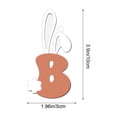 thumbnail image 3 of Decoraciones de Pascua, adornos de Pascua, regalos de Pascua Adorno de letra con orejas de conejo de madera de Pascua Letrero colgante de madera, 3 of 6