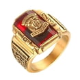 thumbnail image 2 of de cabeza de rojo vintage para hombre personalizado de acero inoxidable Tamaño de EE. UU. Zulema  Vintage anillo masculino, 2 of 8
