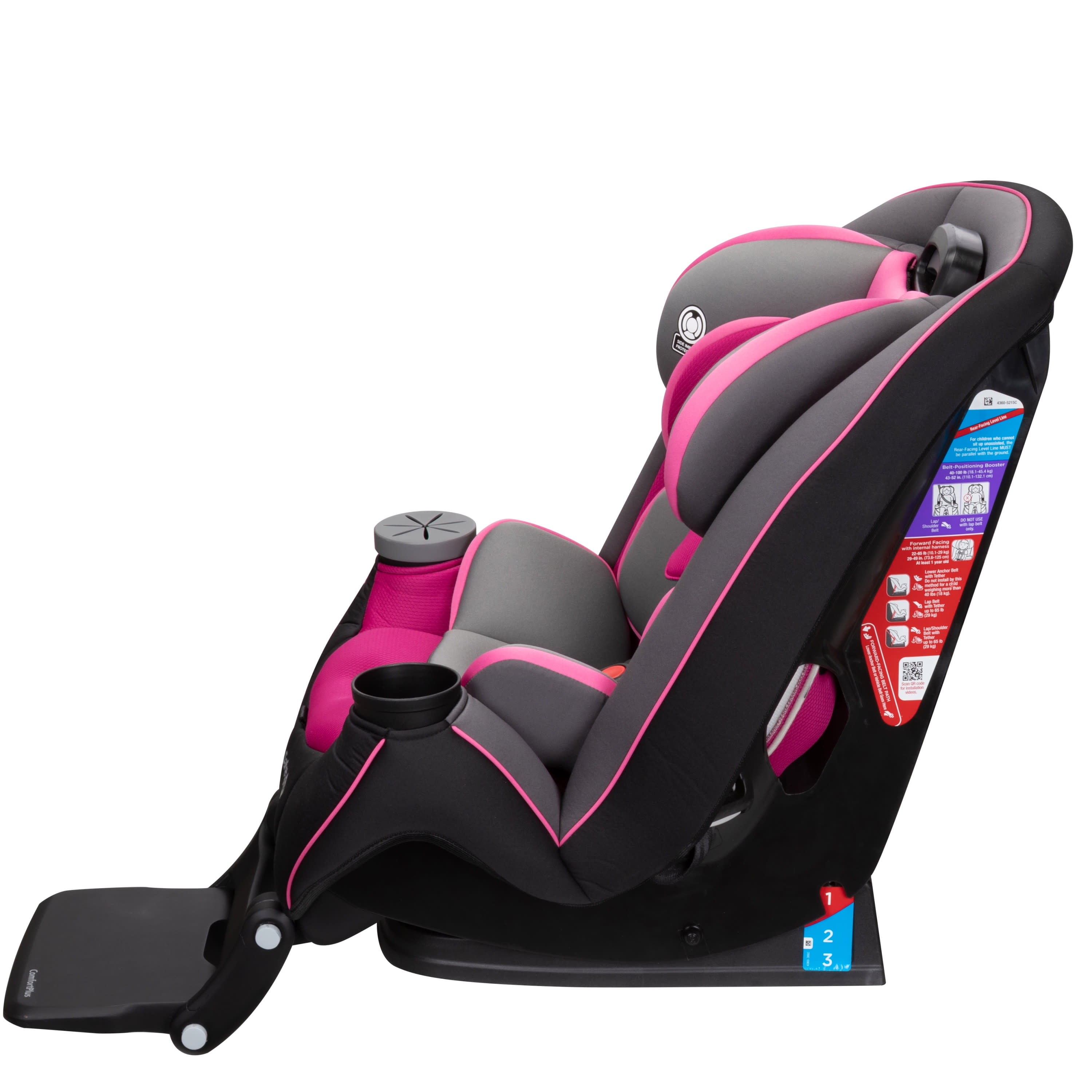 Safety 1ˢᵗ Grow and Go Extend 'n Ride Convertible Car Seat, Tickled Pink -  Walmart.com