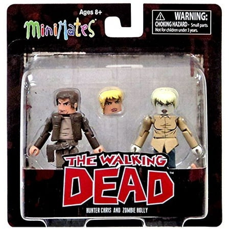 The Walking Dead Comic Book Minimates Series 7 Hunter Chris & Zombie Holly Minifigure 2-Pack