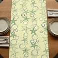 thumbnail image 5 of Table Runners 72 Inches Long Dress Scarves, Yellow Green Coastal Farmhouse Kitchen/Dining Table Runner, Coffee Tablerunners, Starfish Nautical Ocean Sea Wooden 18x72 Inch, 5 of 9