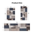 thumbnail image 7 of ICEANT 3'x8' Non-Slip Machine Washable Runner Rug with Geometric Patchwork Design, Slate Blue Grey/Beige/Brown/Tan, 7 of 7