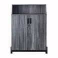 thumbnail image 2 of Furniture of America Liguari Wood 5-Shelf Shoe Cabinet in Distressed Gray, 2 of 7