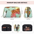 thumbnail image 4 of Saiise Sanrio Print Makeup Bag PU Leather Travel Makeup Bag Organizer Makeup Pouch, Portable Cosmetic Bags for Women,Cute Make Up Bag for Travel Size Toiletries Accessories Brushes, 4 of 7