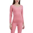 thumbnail image 1 of Jumpingount Ropa interior térmica para hombre, cálida, previene el viento frío, Heattech, informal, sencilla, generosa, saludable, suave, ropa Ropa interior Rosa roja SG, 1 of 6
