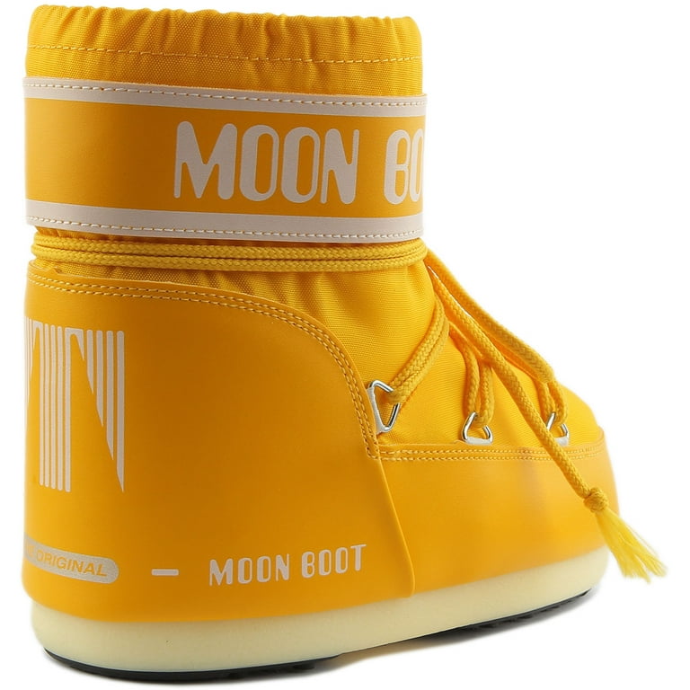Icon Low Yellow Nylon Boots | Moon Boot Official Store