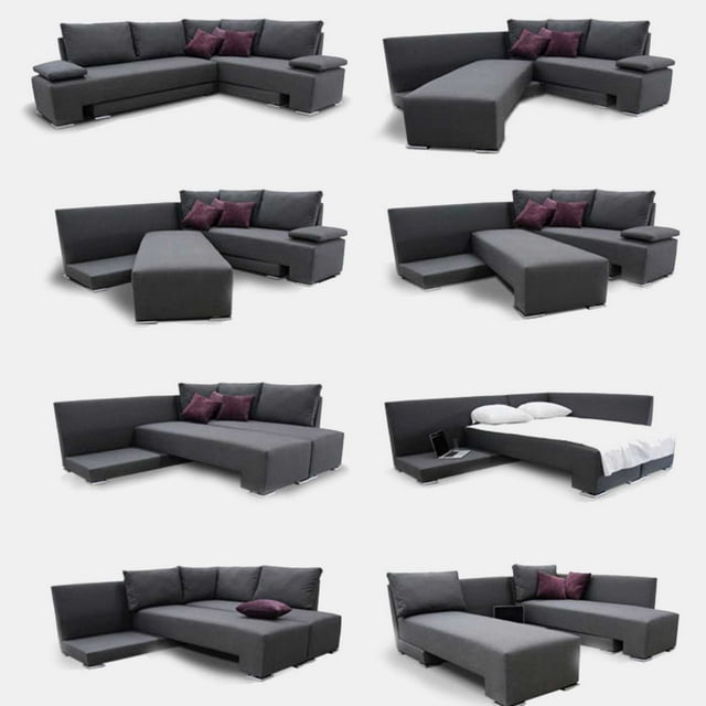 Sala Esquina Ivanna Normal Curri Cafe - DC Inlab Muebles Modelo D