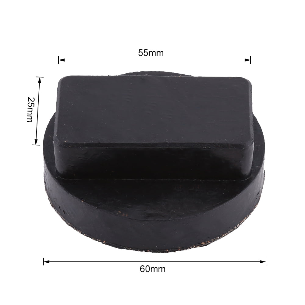 Qiilu Black Car Rubber Jack Pads Tool Jacking Pad Adapter for BMW 